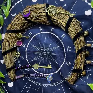 Crescent Moon Witch Wreath