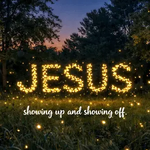 16 x 20 Wall Print - Jesus Showing Up and Showing Off - Decorative Art for Home Decoration