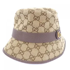 Pre-owned GUCCI Canvas Small Leather Goods GG Hat