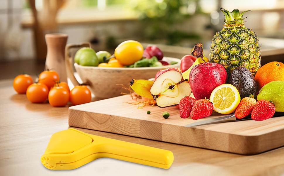 Lemon Squeezer, Effortless Manual Flat Lime Juicer Squeezer, Hand Citrus Press, Folds Design For Saving Space Storage, Easy to Make Juice From Lemon, Lime, Cirtus, Orange, Fruits