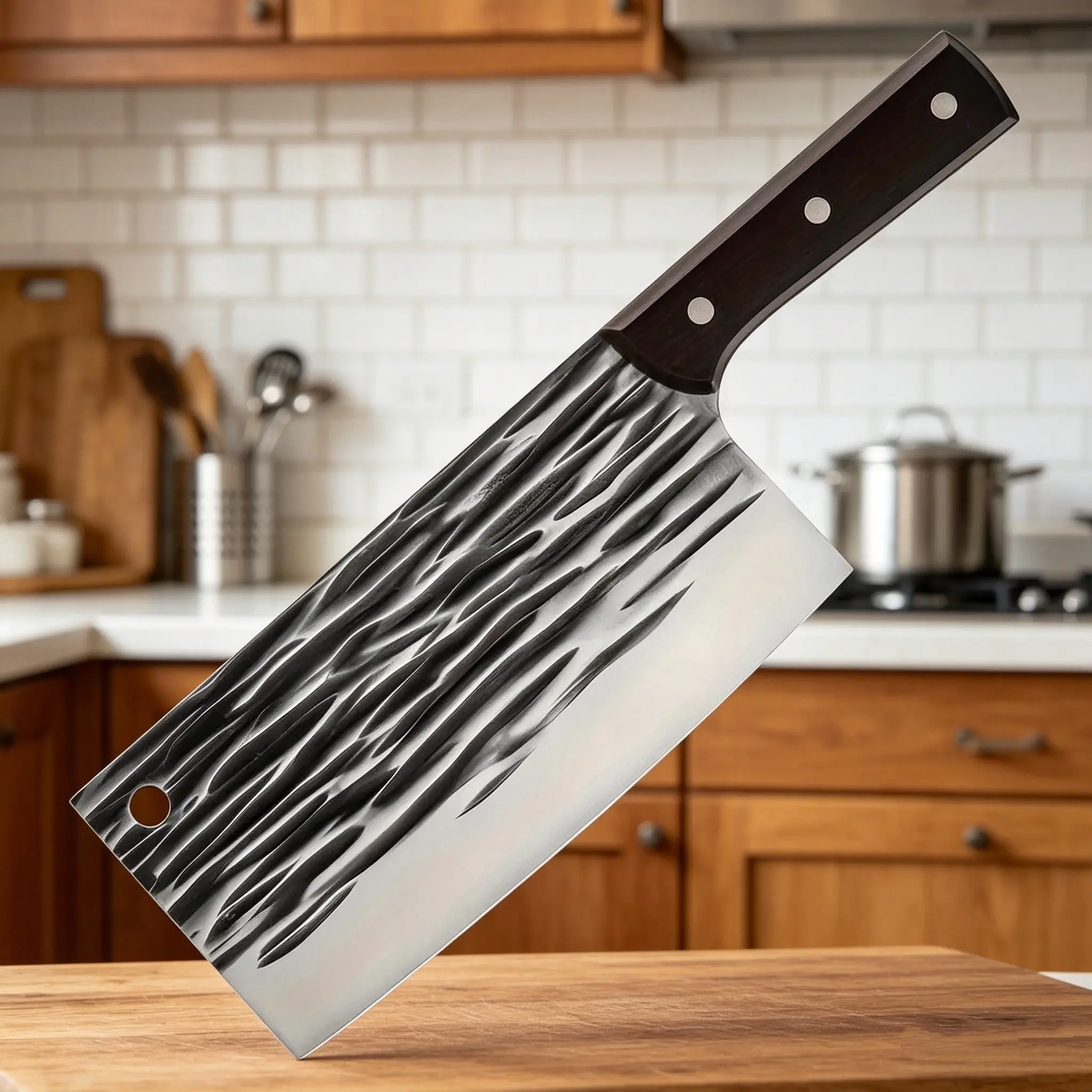 1pc Forged Stainless Steel Kitchen Knife -Sharp, Slicing &Carving Knife for Cooking, Household Use - ldeal ChristmasGift, Best for Christmas