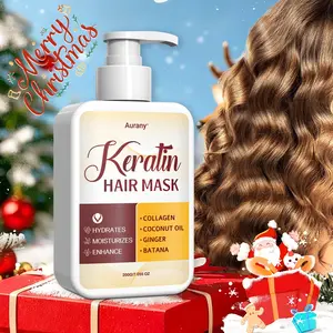 Keratin Hair Mask for Dry Damaged Hair, Collagen Protein Treatment Deeply moisturize, Rebuilds Elasticity & Restores Softness Without Stickiness , Ideal for Perm and dye hair Or Stressed Hair - 200g