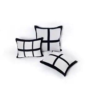 100 % polyester Woven tapestry Sublimation Panel Pillow Cover/Case NOT 50/50 poly/cotton blend