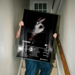 [Unframed Poster] Drake ICEMAN Album Poster - Free Worldwide Shipping - Underground Rap Album Poster - Hip Hop Wall Art - Music Room Decor Print, Gift For Her, Gift For Him.
