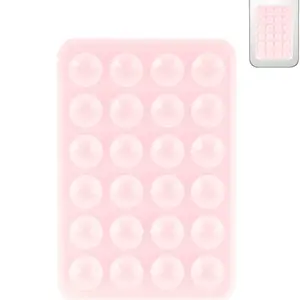 Silicone Suction Cup Phone Case Mount Double Sided, Phone Accessories Hands-Free Strong Grip Holder for Selfies and Videos, Silicon Phone Stand for iPhone and Android, Smartphone Holder