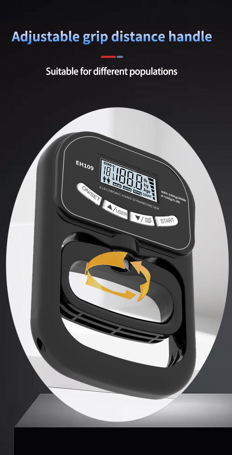 Grip strength hook Dynamometer: Grip Strength Tester. Measure your Grip and Maximize your Strength