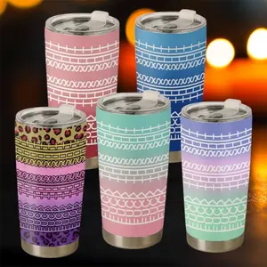 [Funny Gift Halloween 2025] Hidden Message Stainless Steel Tumbler 20oz with Pastel Color, Drinkware Gift for Coworkers, Friends, Sarcastic Office Humor Water Bottles, Stylish, Funny Cup Mug