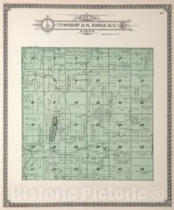 Township 26 North, Range 26 East, Douglas County, Washington - 1915 Property Map