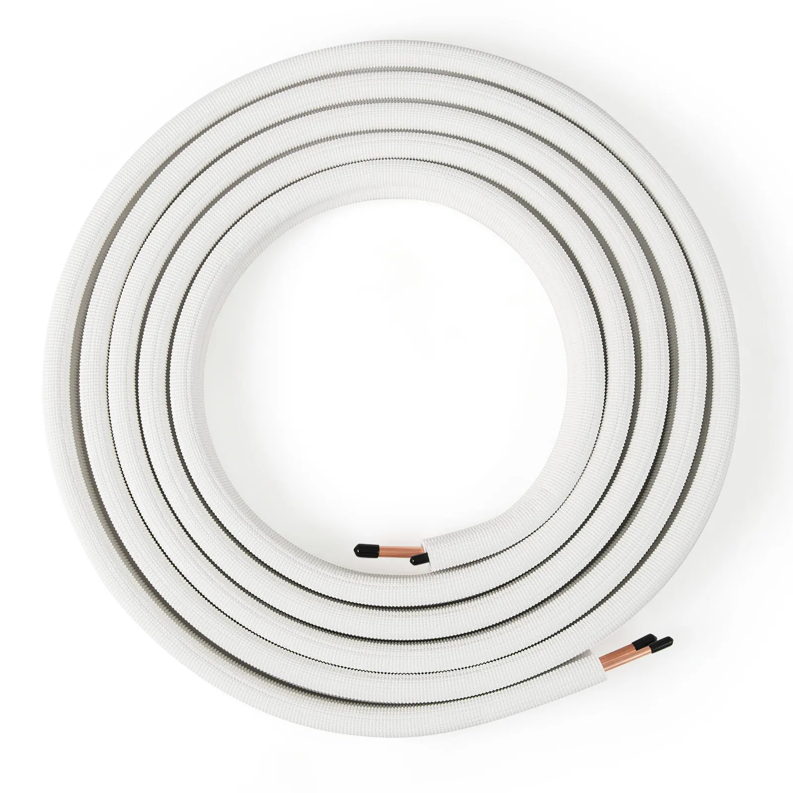 COSTWAY - 25 Feet Mini Split Line Set with 1/4 Inch and 3/8 Inch O.D. Copper Pipes Tubing