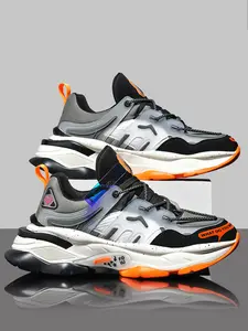 Future-Style Blade Running Shoes, Graffiti Thick Sole Dad Sneakers, Breathable Mesh Shock Absorption Sports Shoes for Men and Women