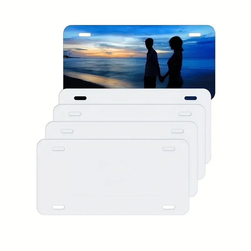 10Pcs 6x12 Inch 0.65MM Factory-direct  Metal Blank Aluminum Car License Plates Heat Transfer Sublimation Phototable Blank