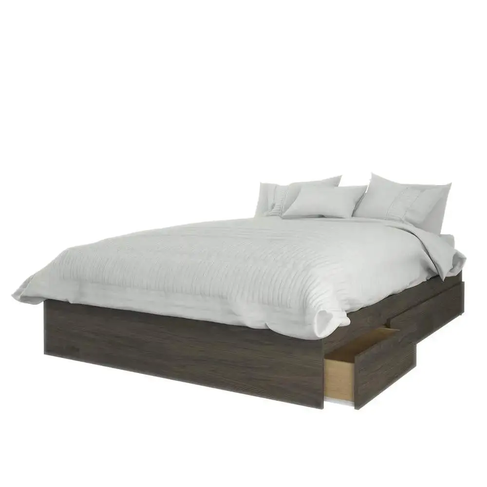 4-Piece Bedroom Set With Bed Frame, Headboard, Nightstand &amp; Dresser, Full