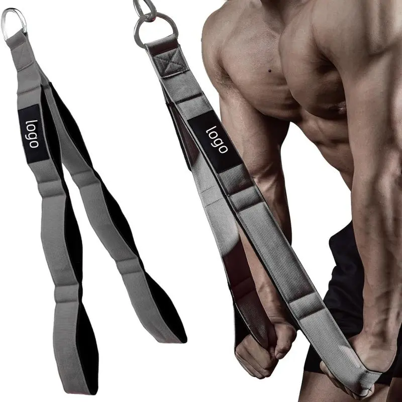 Adjustable 3-Section Cotton Gym Strap with D-Rings & Handles, Full-Body Functional Training for Core, Abs, Glutes & Arms, Resistance Band, Strength Training, Back, Waist