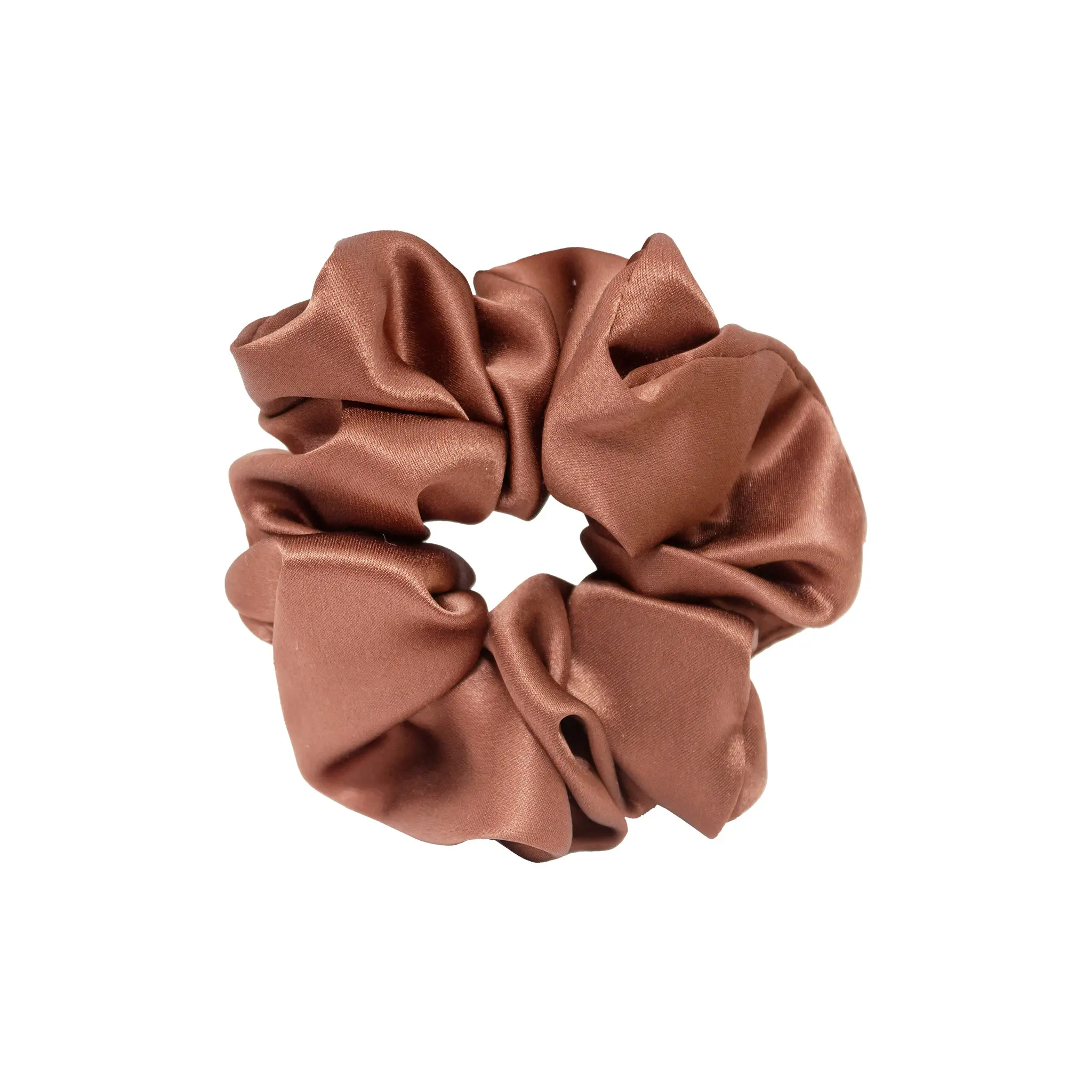 Emi Jay Sweet Dreams Silk Scrunchie Ponytail Holder in Cinnamon