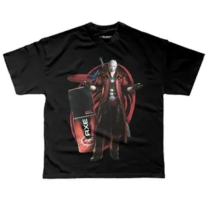 Dante Devil May Cry T-Shirt, Game Tee, Gifts Shirt, Unisex Vintage Graphic Tees Gothic Grunge Y2k Emo Scene Amity Affliction Style Clothes Men Women Streetwear
