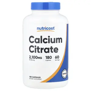 Nutricost Calcium Citrate, 180 Capsules (700 mg per Capsule)