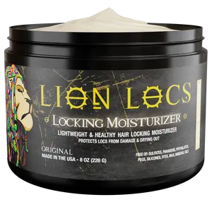Lion Locs Moisturizer Gel – No Build-Up | All-Natural Hydration for Dreadlocks, Twists, Braids, Sisterlocks | Tame Frizz, Boost Shine, Lightweight Hold | Residue-Free & Made in USA