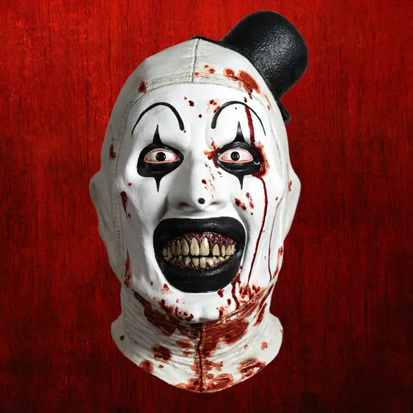 Tinsley Transfers Terrifier Deluxe Latex Mask - Art The Clown "Bloody Edition"