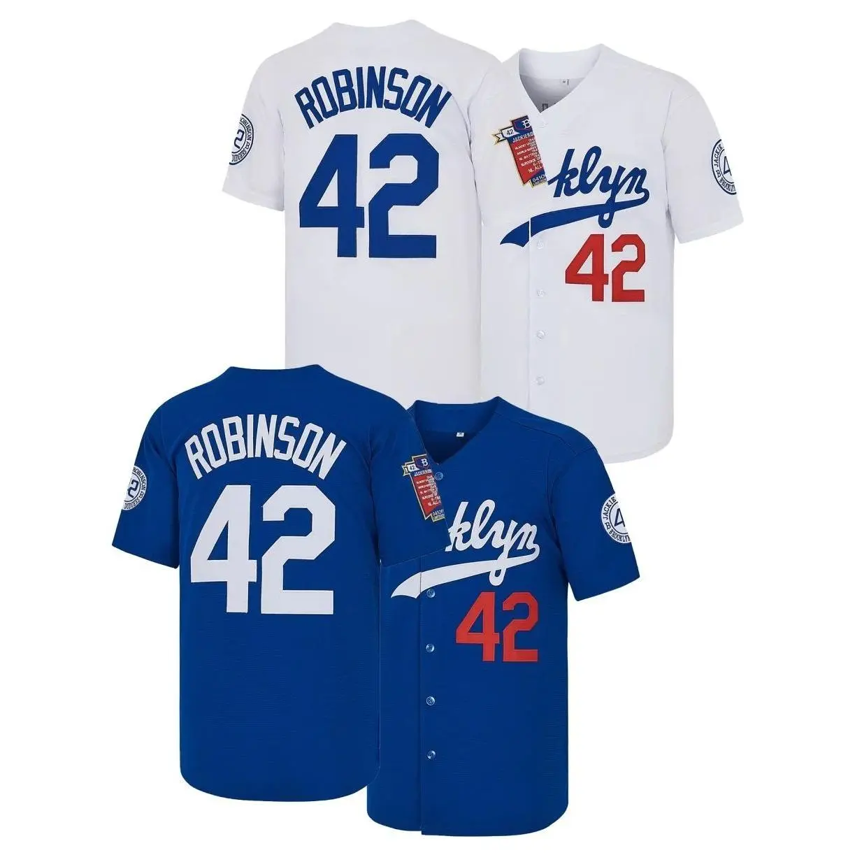 Men’s Legend #42 Jackie Robinson baseball jersey, AOP baseball apparel, fan gift souvenir, jersey T-shirt DID