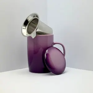 Purple Ceramic Tea Infuser Mug