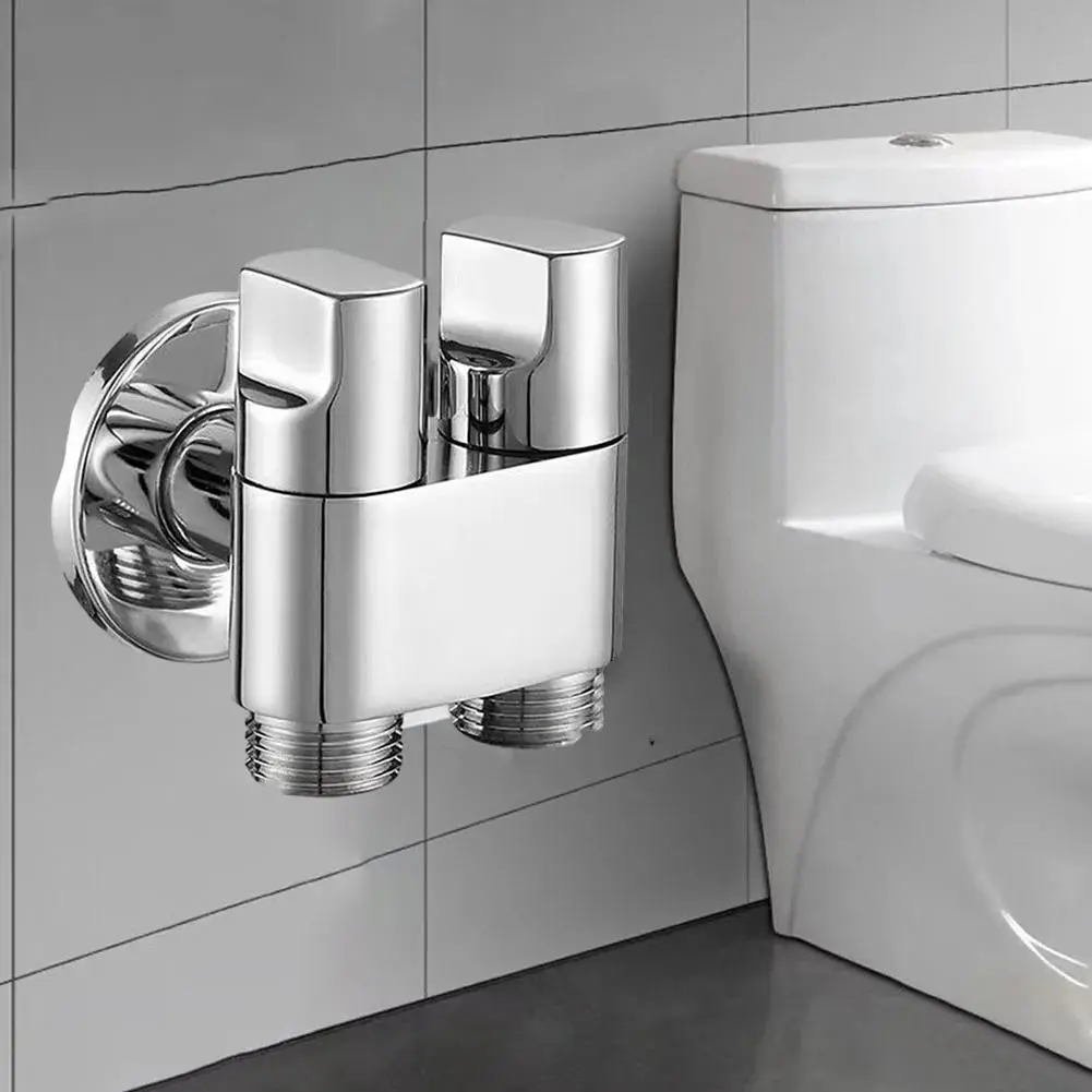 Double Control Washing Machine Faucet Toilet Triangle Valve Point Interface Washing Machine Faucet