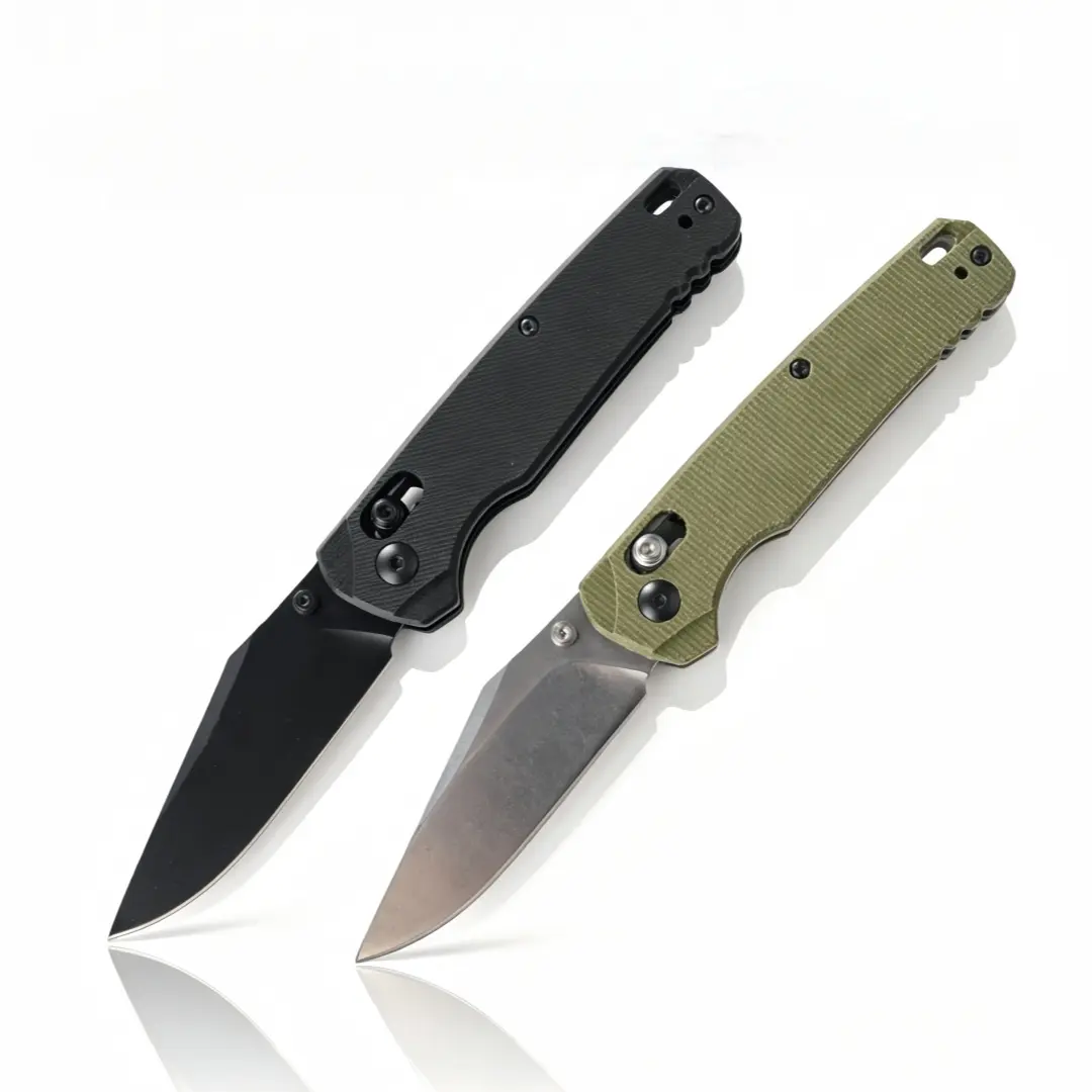 6106 folding knife, textured anti slip handle, high-quality pocket knife, folding fruit knife, kitchen knife