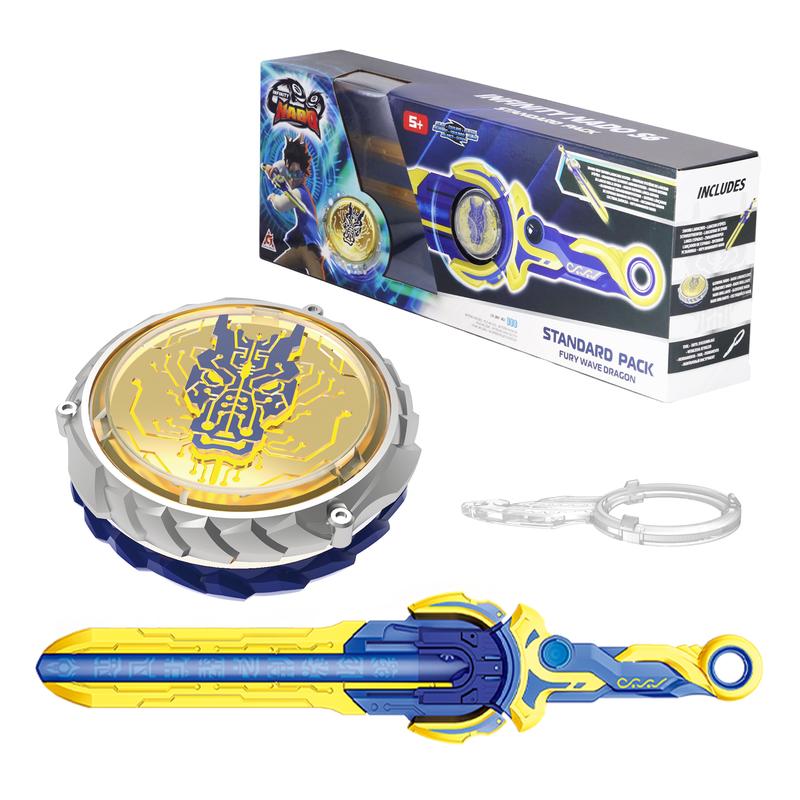 ALPHA GROUP Infinity Nado Battling Toys Metal Anime Design Iron Durable Battle Set for Kids Ages 5-12 with Sword Launcher & Gyro Top Beyblade Action
