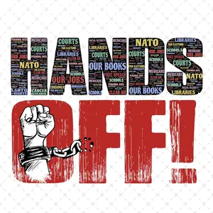 Hands Off our Democracy Car Magnet, Hands Off My Social Security Don't Touch Protest Anti trump  protect Political Activism Medicare