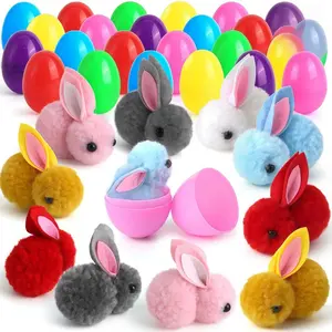 6/12/18/24 Pcs Cute Easter Bunny Eggs for Easter Party Birthday Wedding Children's Day School Gift Basket Pinata Gift Bag Filler
