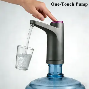 Electric Water Pump, USB Rechargeable Water Dispenser for 2.5–5 Gallon Bottles