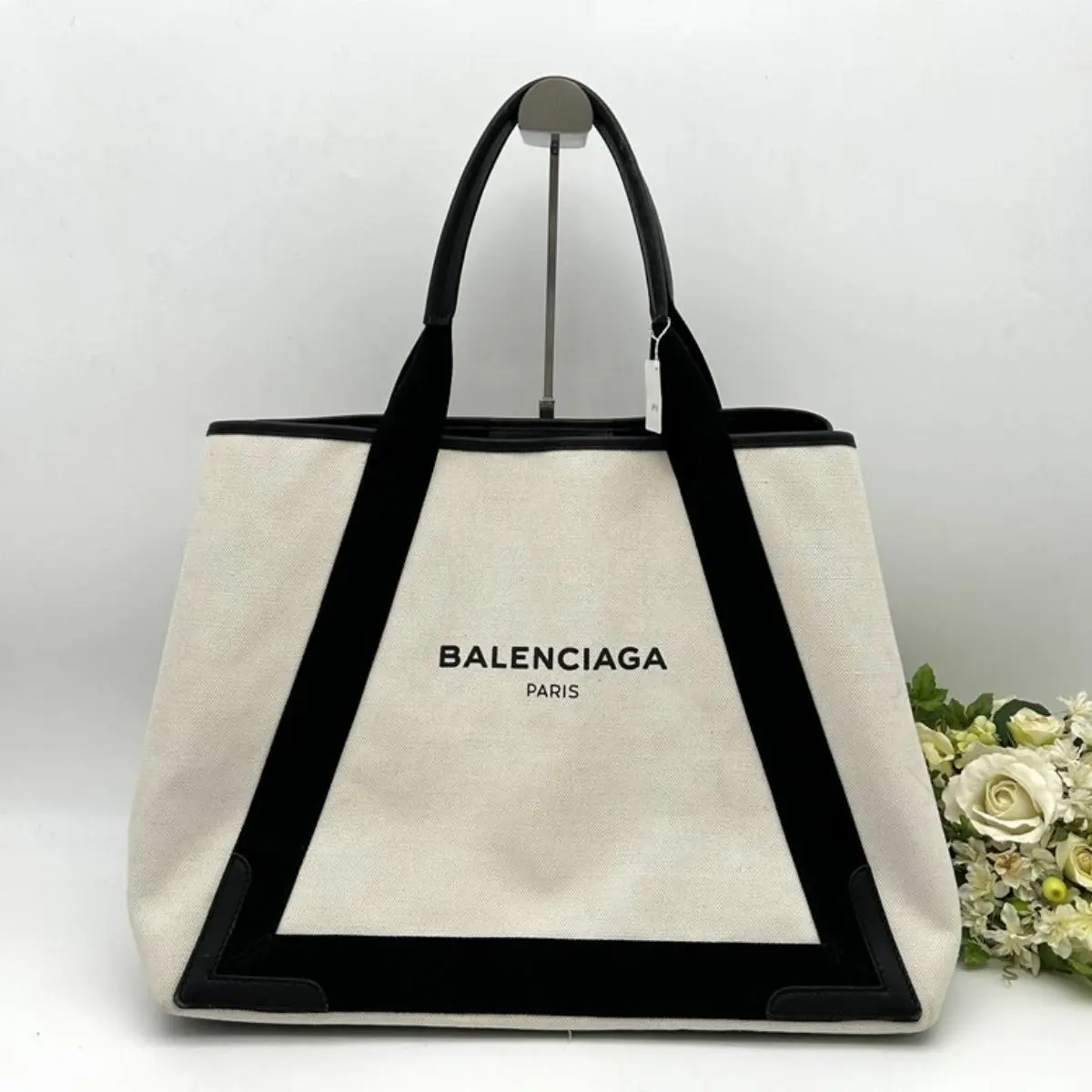 Pre-owned Balenciaga As Shown Tote Bags Navy Cabas Tote AF921