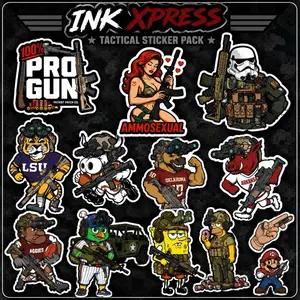 Tactical sticker pack (12)