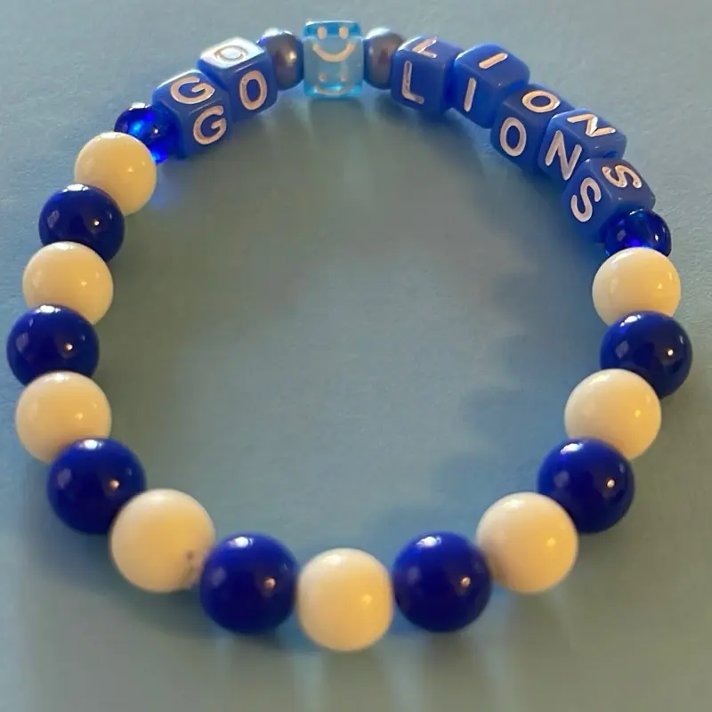 ‘GO LIONS’ Game Day Bracelet (SIZE EXTRA SMALL)