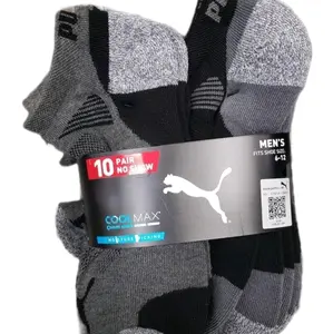 Puma Men's No Show Low Cut Socks, Pack of 10 Menswear Bestie Tropical