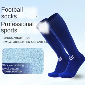 Men's Pro Over-the-Calf Soccer Socks - Moisture Wicking & Breathable Graduated Compression Athletic Long Tube Socks with Cushioned Terry Bottom for Football, Running, Baseball