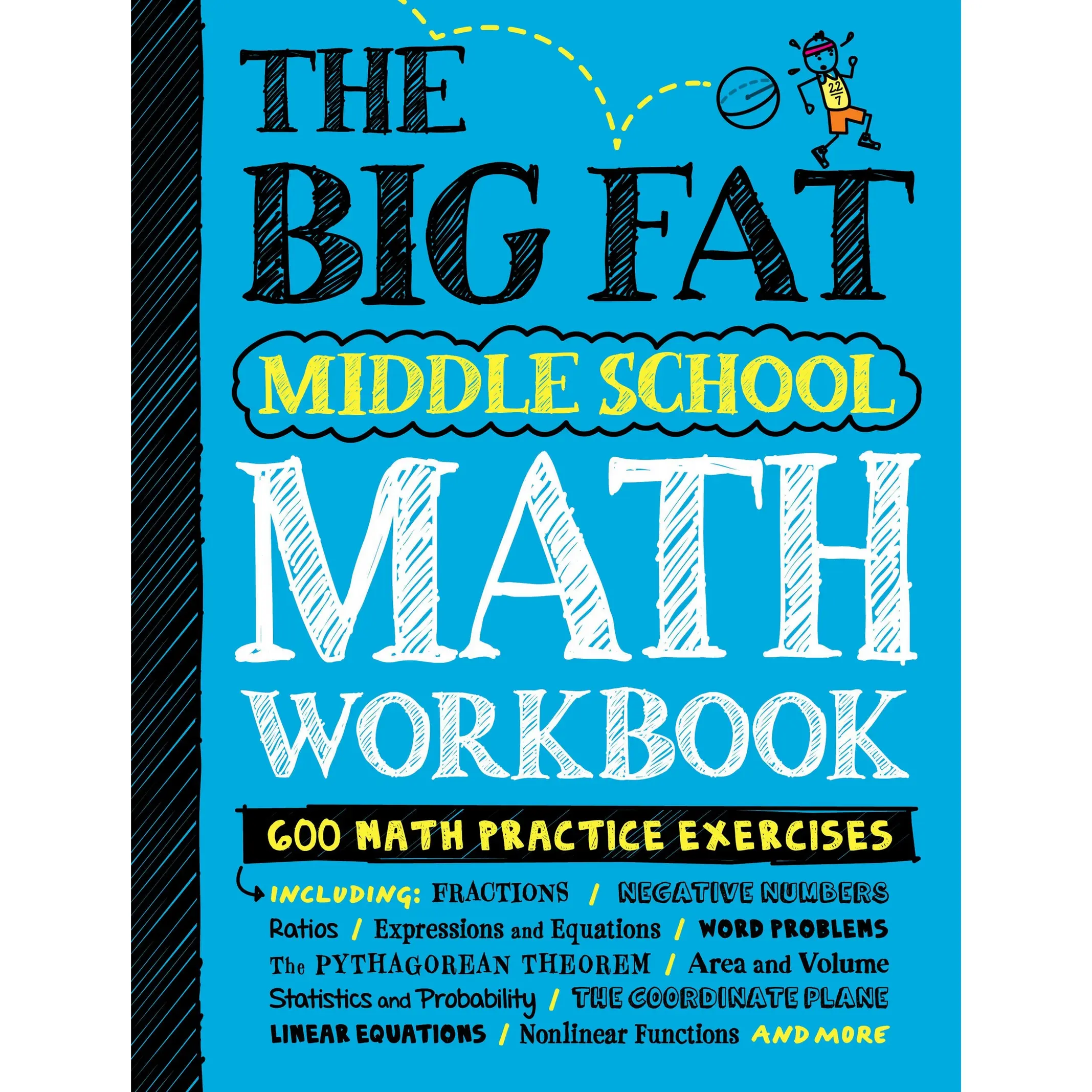 The Big Fat Middle School Math Workbook by Workman Publishing, Editors of Brain Quest [Paperback Book]