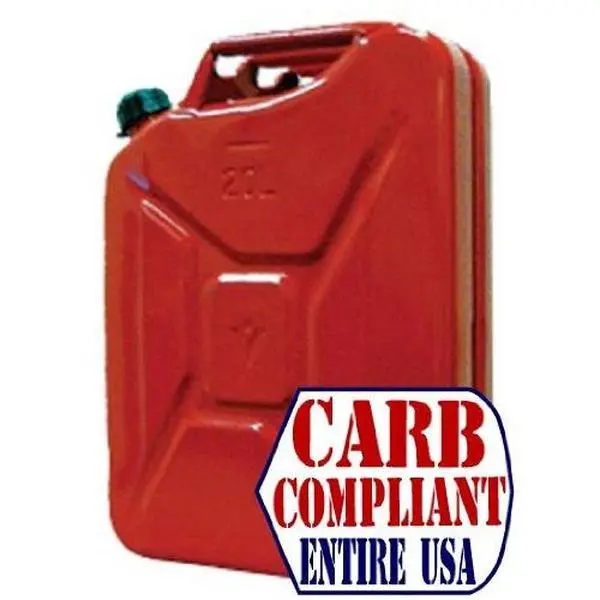 CLASSIC 5 Gallon Steel Jerry can - NATO Dimensions (DOT, CARB and EPA approved for all 50 states)
