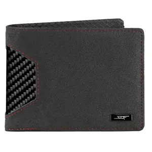 Simply Carbon Fiber, Real Carbon Fiber & Real Alcantara Bi-Fold Wallet, RFID Ready, Minimalistic, Men's Wallet, Gifts For Men