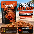 V-Spicy Crispy Crab Snacks, Ready-to-Eat Savory Seafood Bites, Crunchy and Spicy Treat for Movie Night, Parties and Everyday Enjoyment