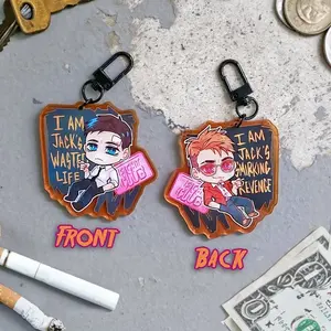 FIGHTCLUB Keychain, Kawaii Bag Accessory, Cool Collectible Gift for Fans, Aesthetic Merch for Players