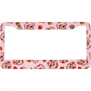Strawberry Shortcake Pink License Plate Frame