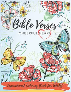 Bible Verses Cheerful Heart Coloring Book for Adults | Christian Coloring with Inspiring Scriptures | Relaxation & Faith-Based Gift