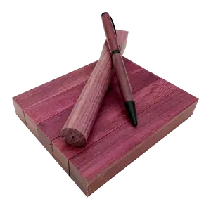 Purpleheart Pen Blanks - 3/4" x 3/4" x 5" (5 Pcs)