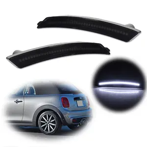 2pcs For 2007 2008 2009 2010 2011 2012 2013 2014 2015 2016 Mini Cooper R55 R56 R57 R58 R60 R59 White LED Rear Side Marker lamps Lights, Replace OEM 63132751333 rear, left; 63132751334 rear, right