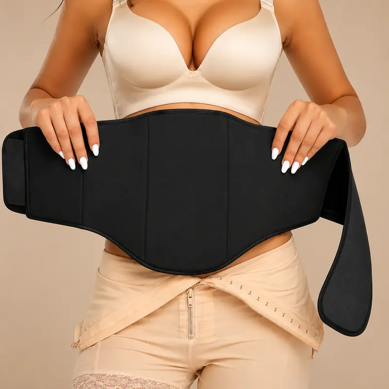 360° Lipo Foam Ab Board Adjustable Compression Waist Support Wrap with Foam for Women.