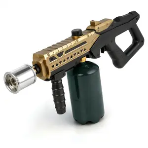 Propane Cooking Torch Grill Lighter, Adjustable High-Power Flame Thrower for BBQ, Campfire, Charcoal, Wood & Weed Ignition (Tank Not Included)