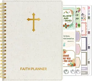 2025 Christian Planner - 12 Month Bible Journal and Prayer Planner A5 Spiral Bound
