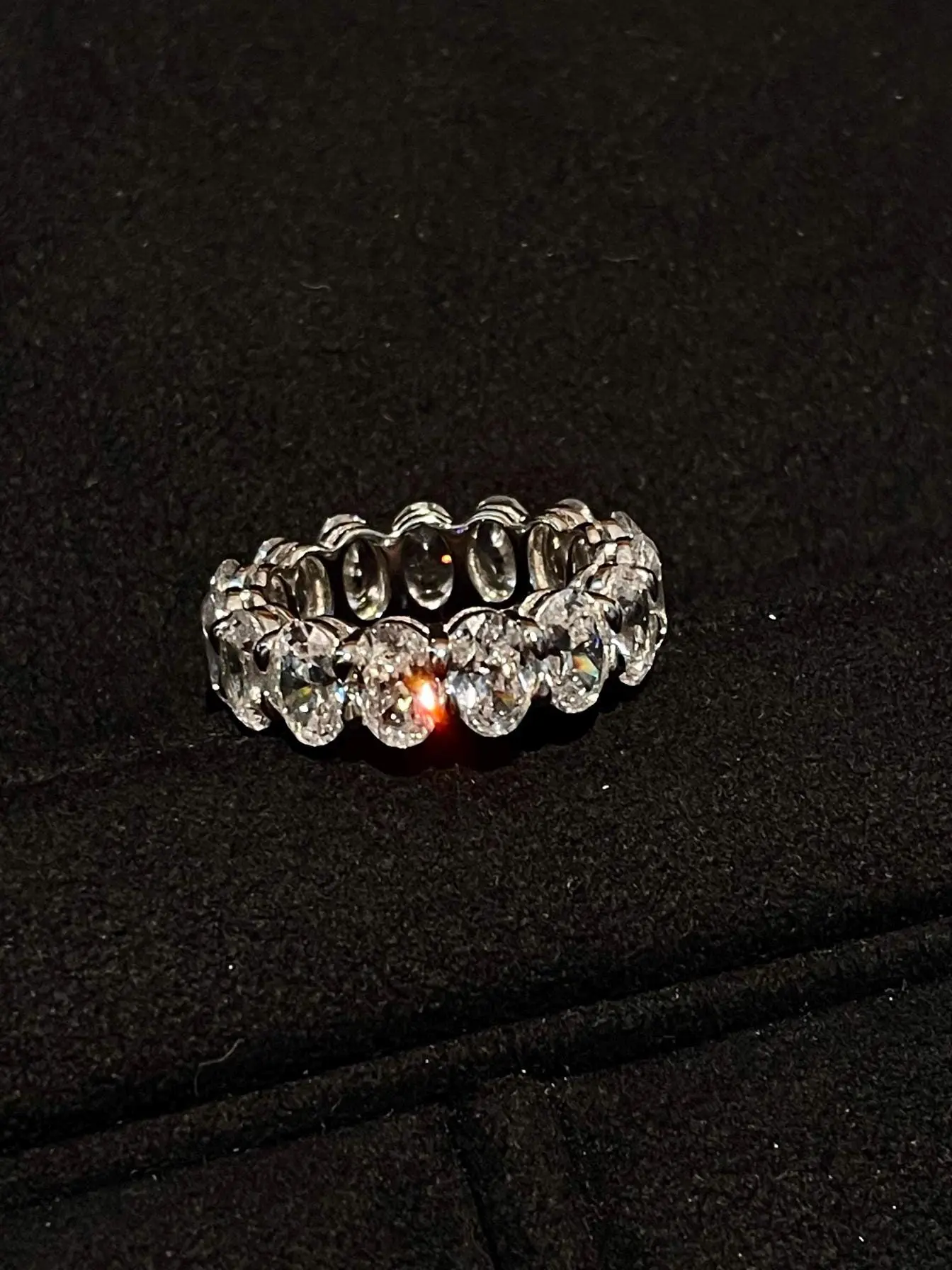 Classic Vintage: 10ct Oval Cut Pav√© Lab Diamond Eternity Ring ‚Äì Elegance, Luxury & Beauty Combined 5A Grade Gemstone Jewelry