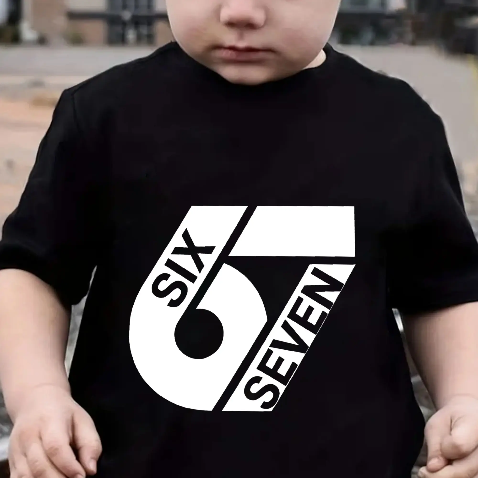 Six Seven 67 Boys' Short-Sleeved T-shirt With Funny Number 67 Print, School, And Casual Sports Wear. A Short-Sleeve Top Ideal For Holiday Parties, Gatherings, Outdoor Activities