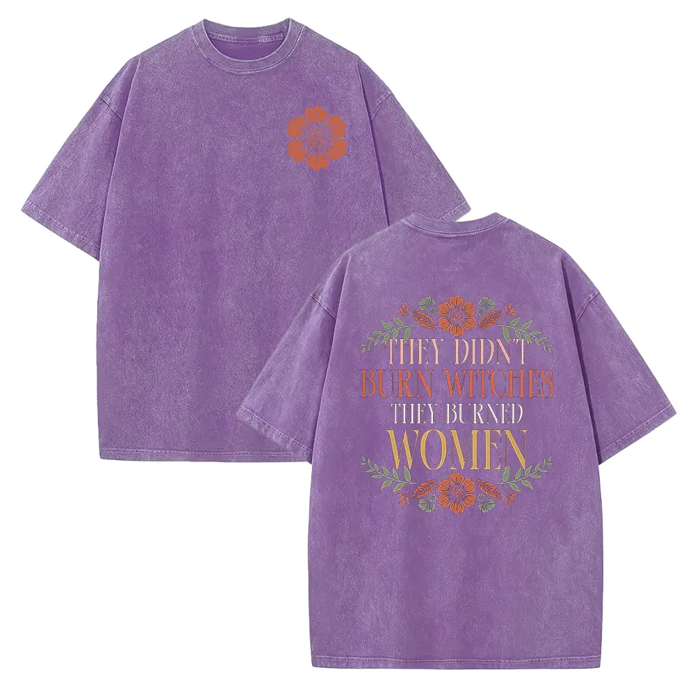 Washed T-shirt-Purple